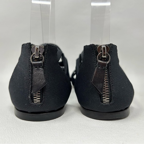 Casadei Black Strappy Open toe flats, Women’s Size 7.5 - Picture 9 of 13